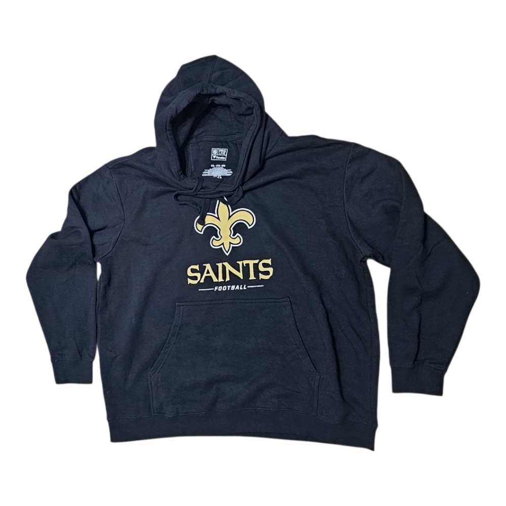 NFL Saints New Orleans Hoddie Sweater Pro Line Hoodie 2XL Black Mens - Picture 4 of 11
